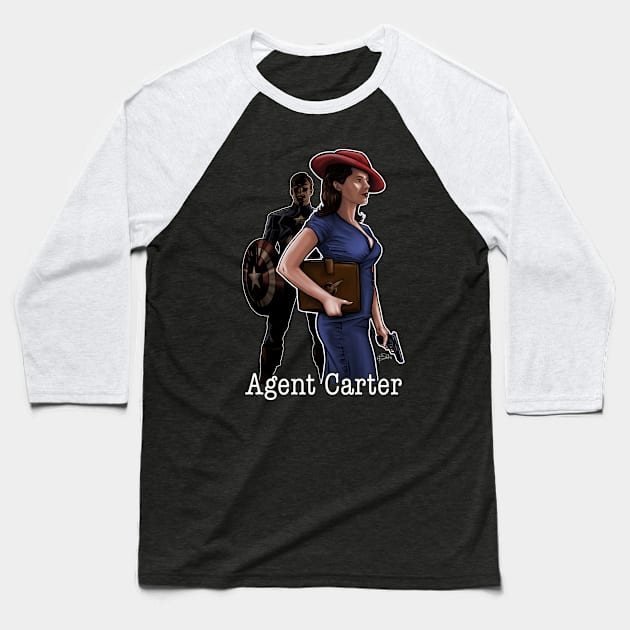 Spy Agent Female Baseball T-Shirt by PatrickScullin